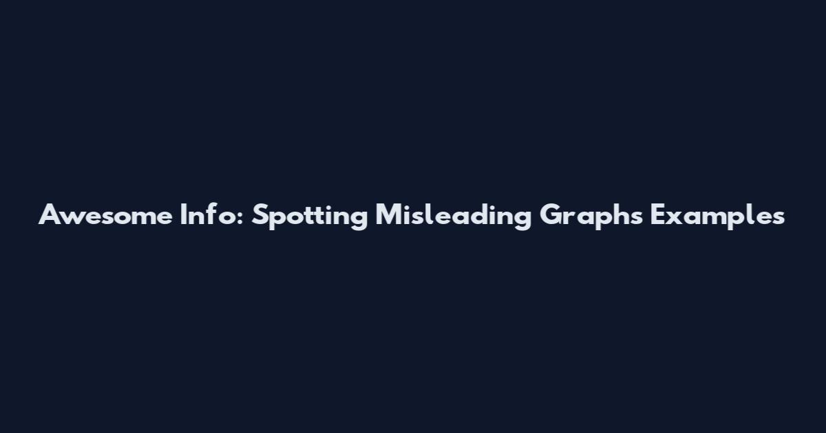 Awesome Info: Spotting Misleading Graphs Examples