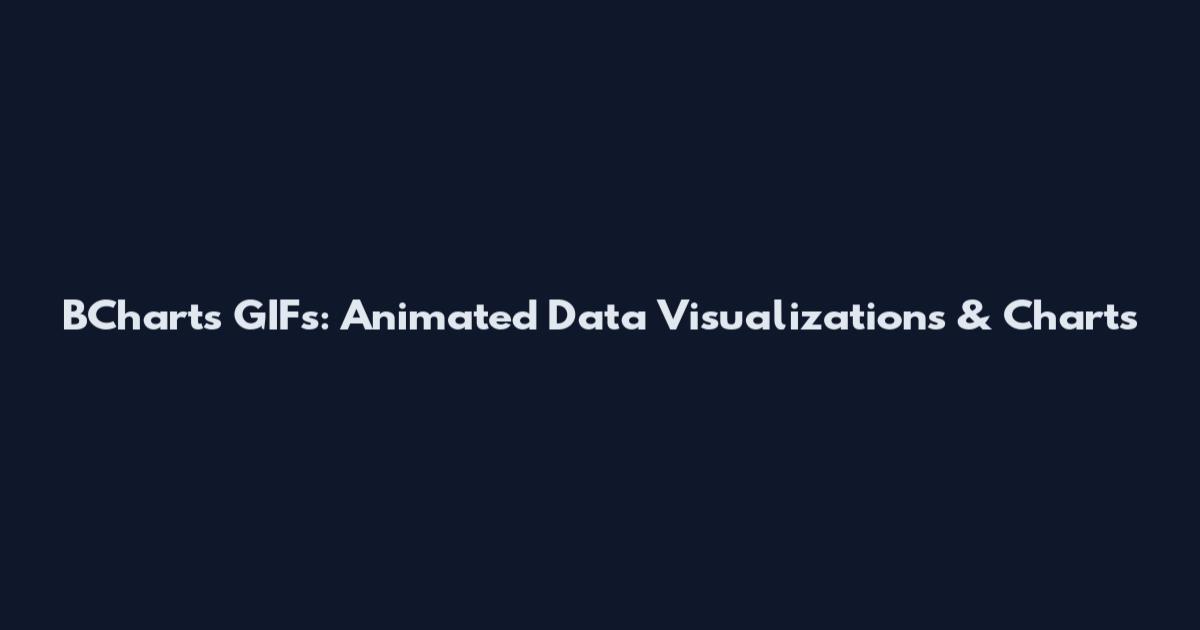 BCharts GIFs: Animated Data Visualizations & Charts