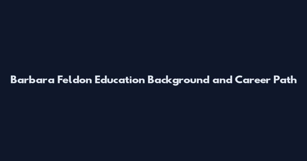 Barbara Feldon Education Background and Career Path