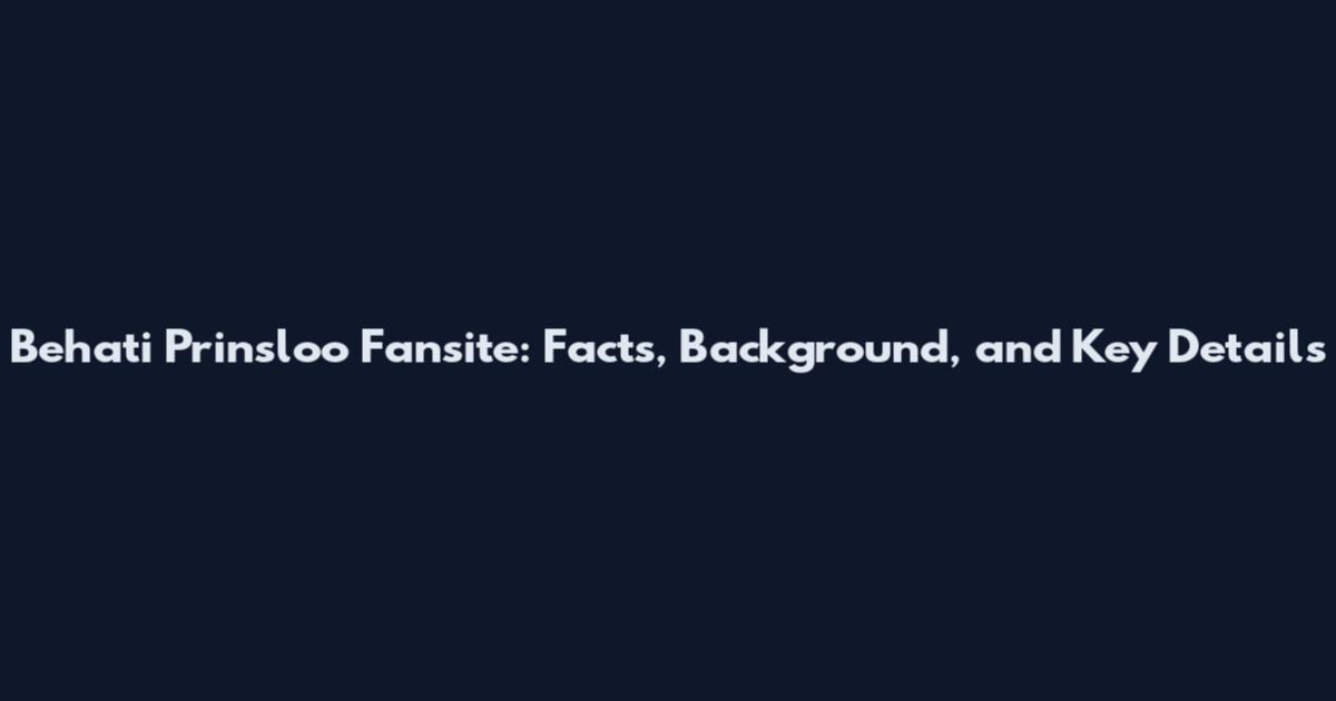 Behati Prinsloo Fansite: Facts, Background, and Key Details