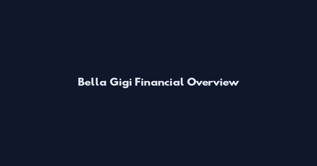 Bella Gigi Financial Overview