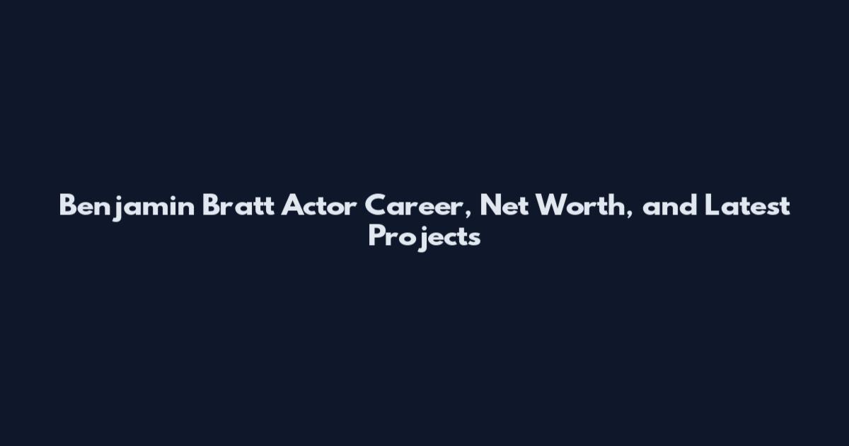 Benjamin Bratt Actor Career, Net Worth, and Latest Projects