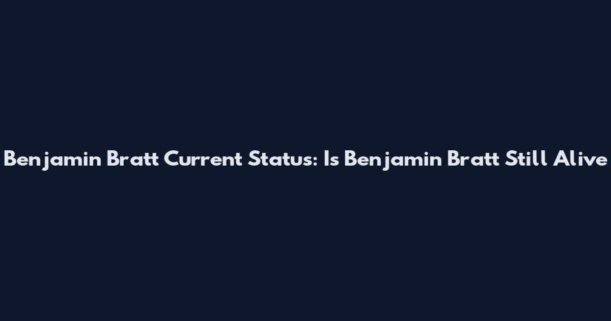 Benjamin Bratt Current Status: Is Benjamin Bratt Still Alive