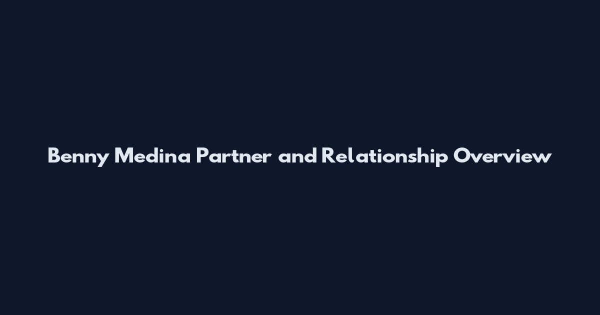Benny Medina Partner and Relationship Overview