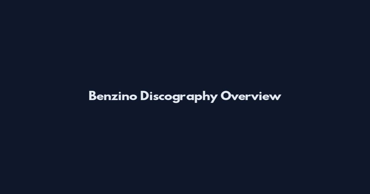 Benzino Discography Overview