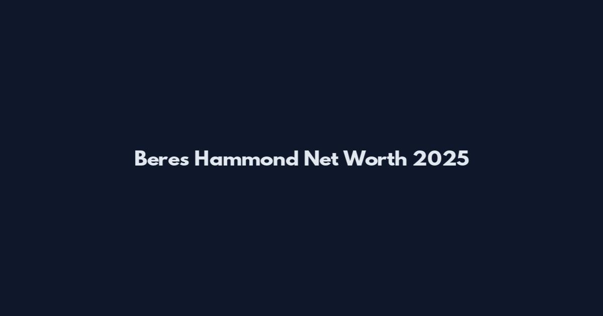 Beres Hammond Net Worth 2025