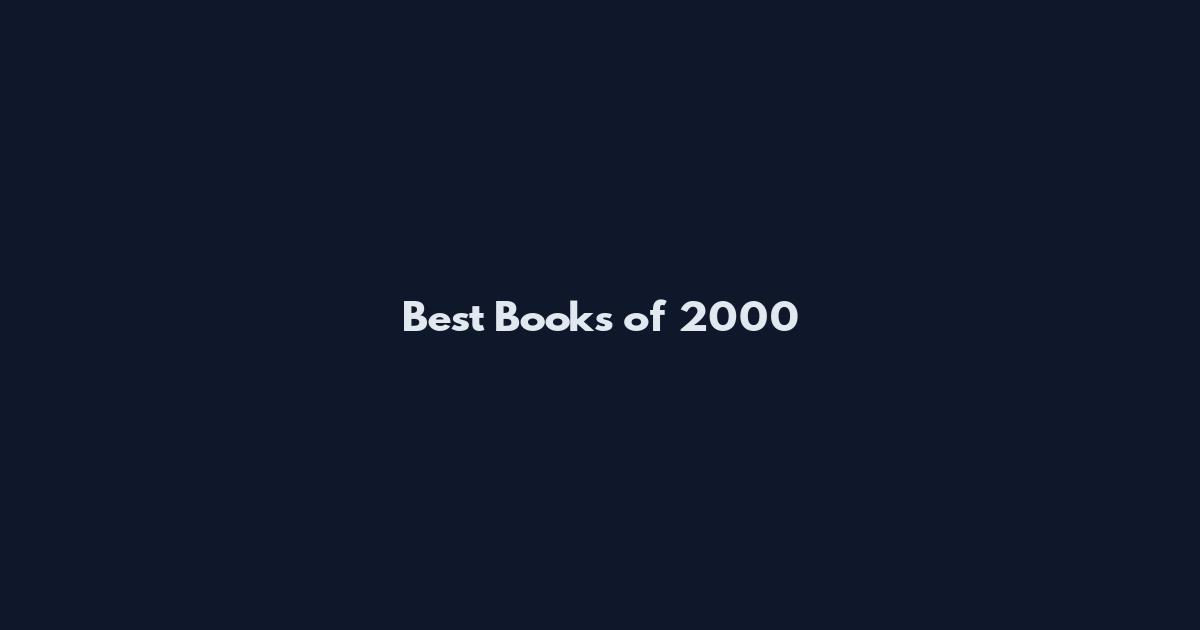 Best Books of 2000
