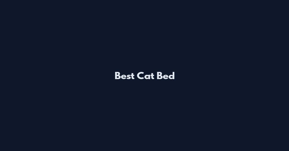 Best Cat Bed
