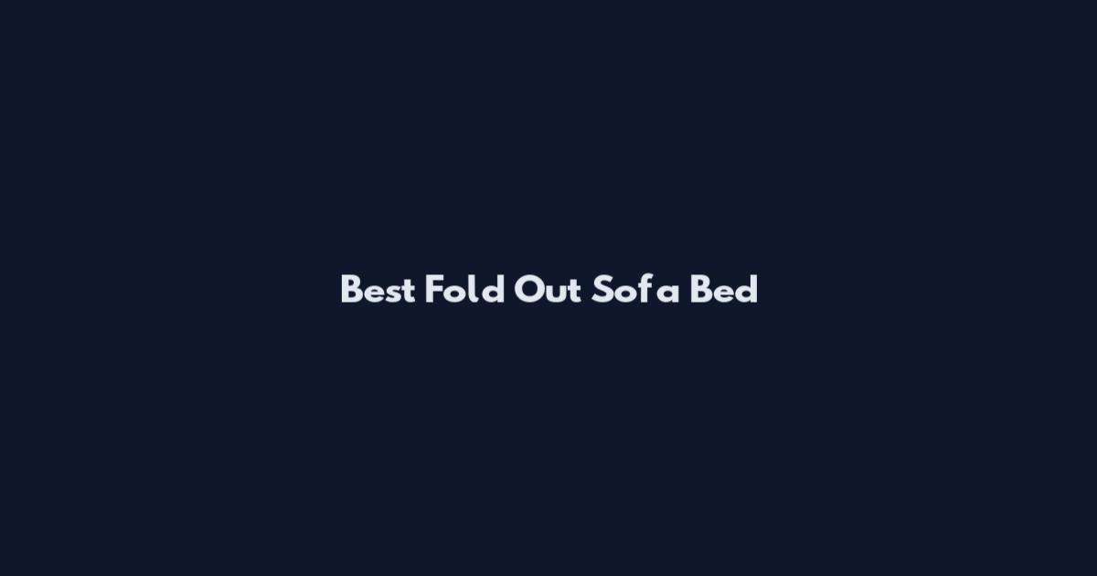 Best Fold Out Sofa Bed