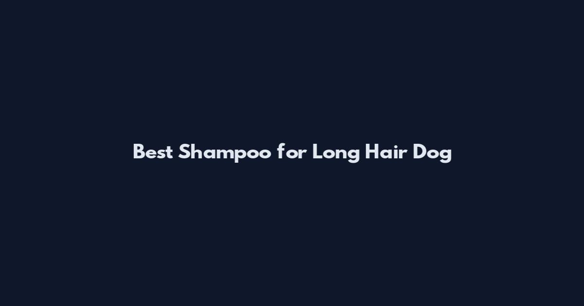 Best Shampoo for Long Hair Dog
