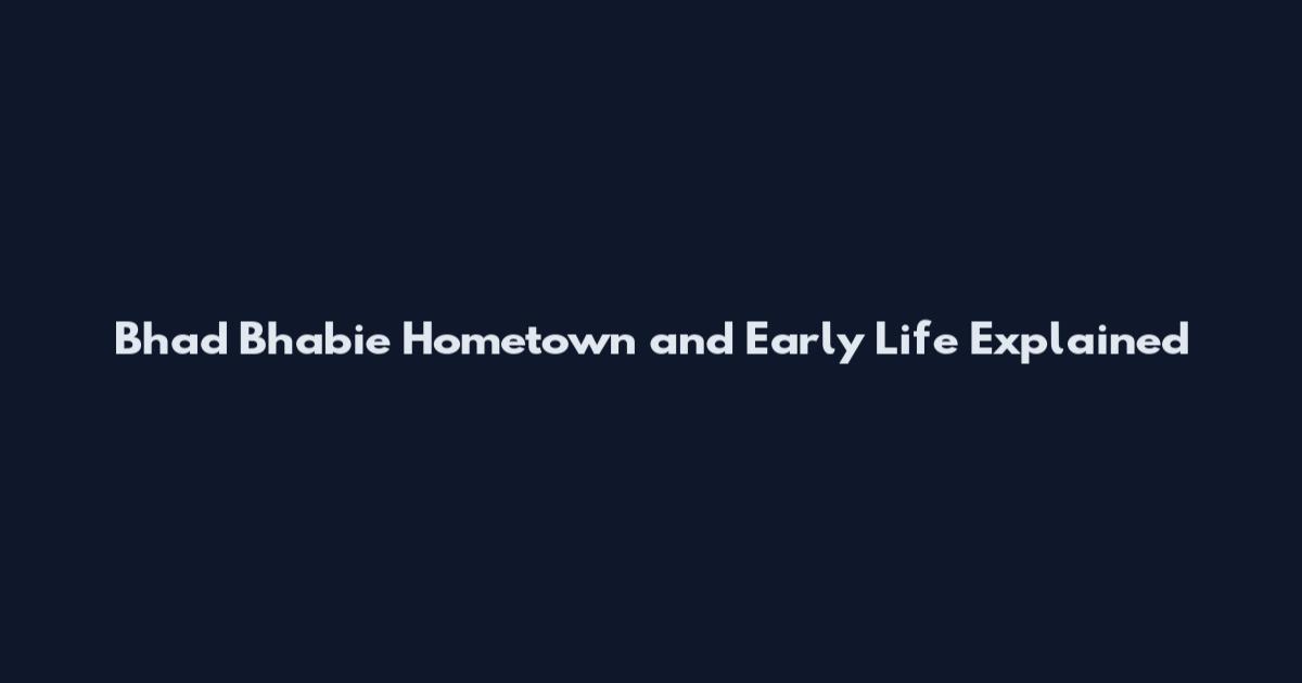 Bhad Bhabie Hometown and Early Life Explained