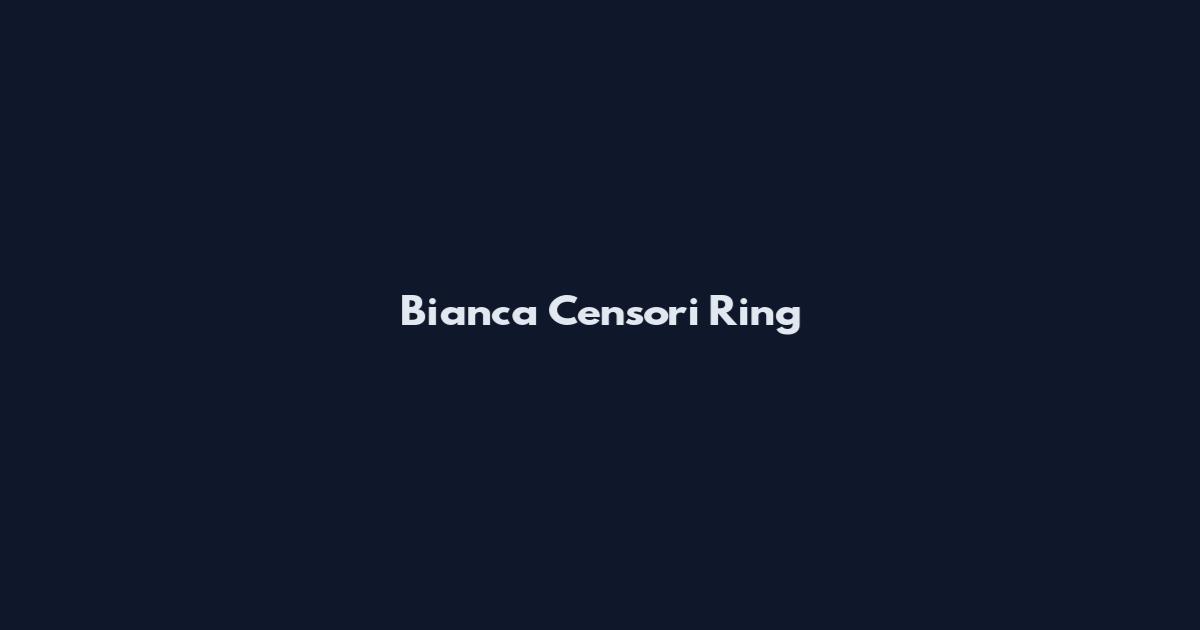 Bianca Censori Ring