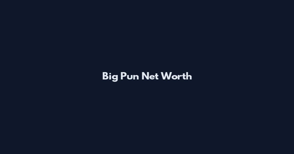Big Pun Net Worth