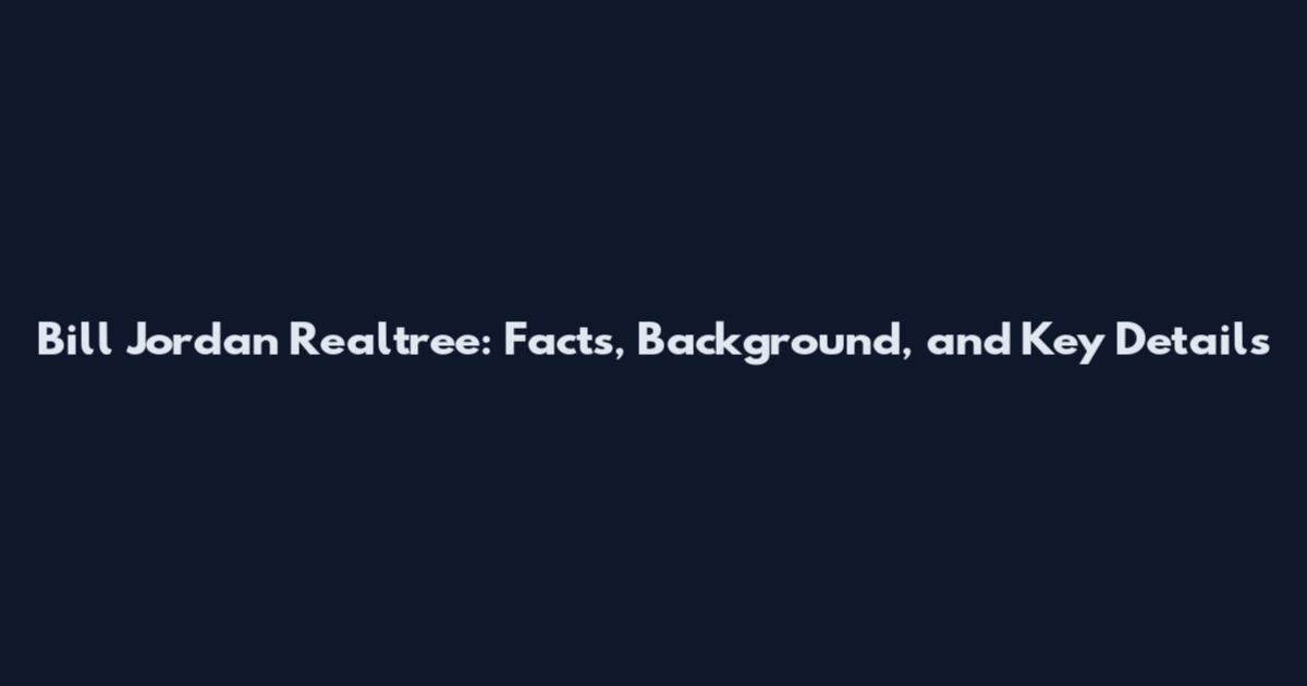 Bill Jordan Realtree: Facts, Background, and Key Details