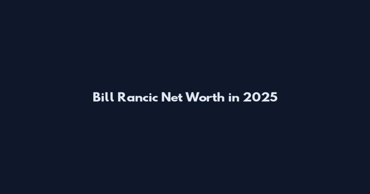 Bill Rancic Net Worth in 2025