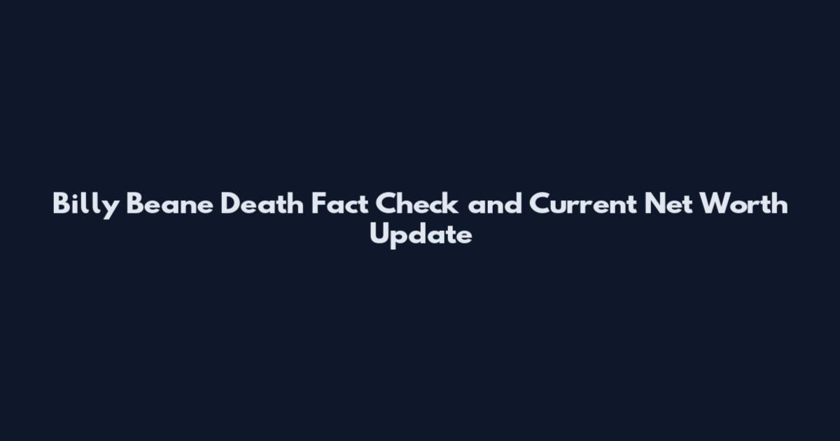 Billy Beane Death Fact Check and Current Net Worth Update