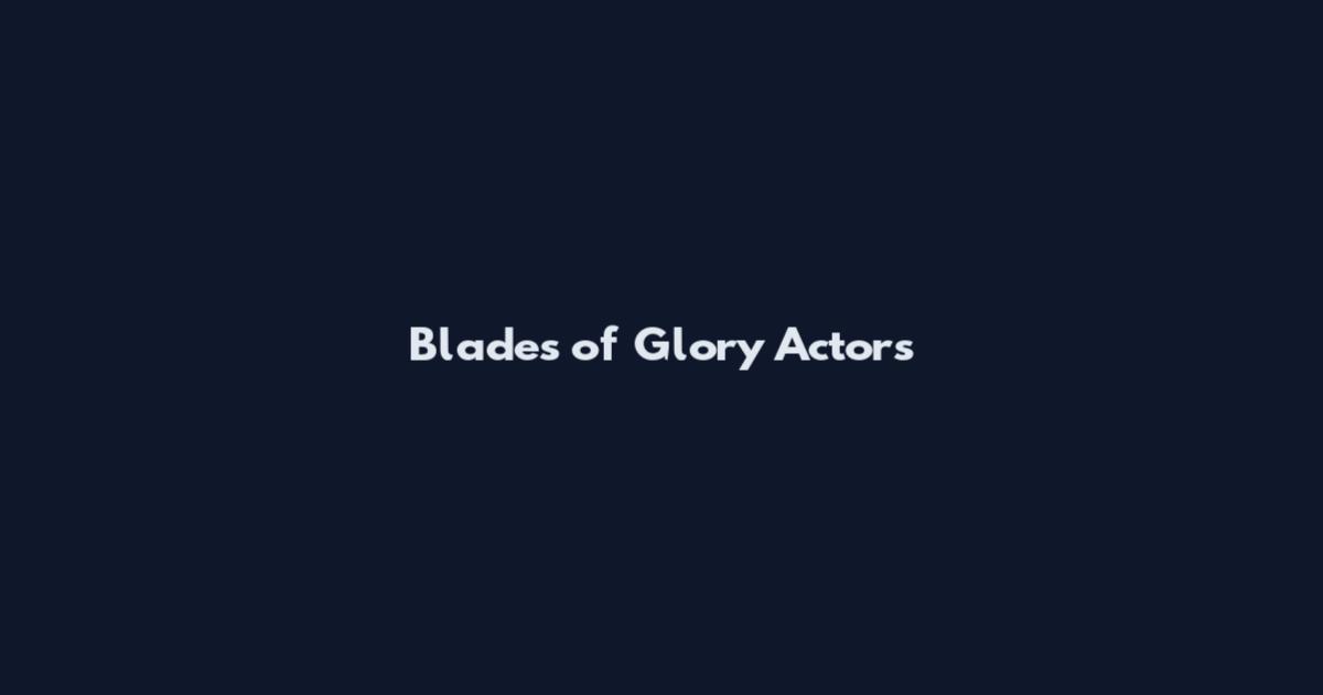 Blades of Glory Actors