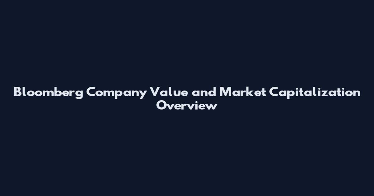 Bloomberg Company Value and Market Capitalization Overview