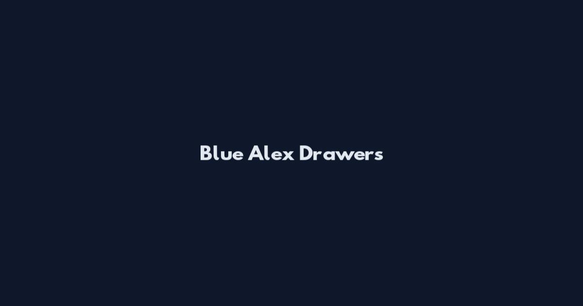 Blue Alex Drawers