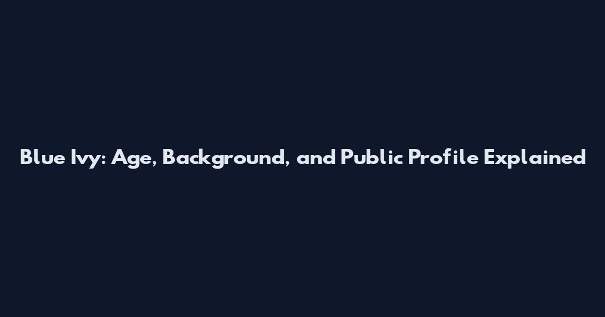 Blue Ivy: Age, Background, and Public Profile Explained