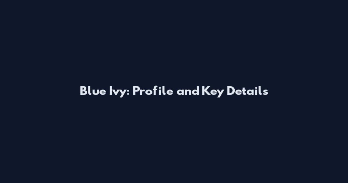 Blue Ivy: Profile and Key Details