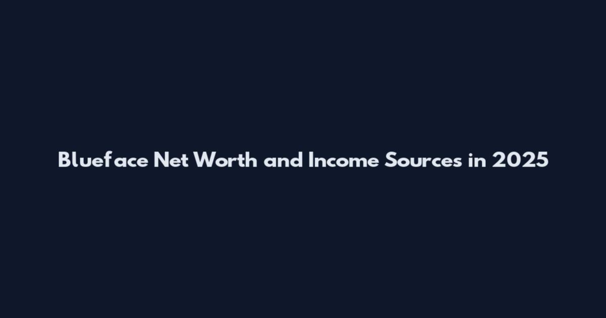 Blueface Net Worth and Income Sources in 2025
