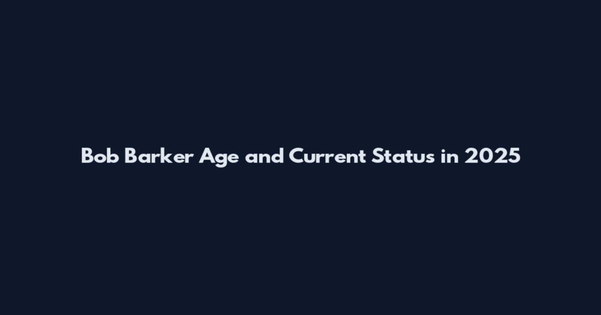 Bob Barker Age and Current Status in 2025