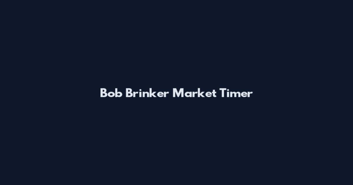 Bob Brinker Market Timer