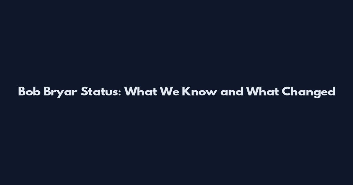Bob Bryar Status: What We Know and What Changed
