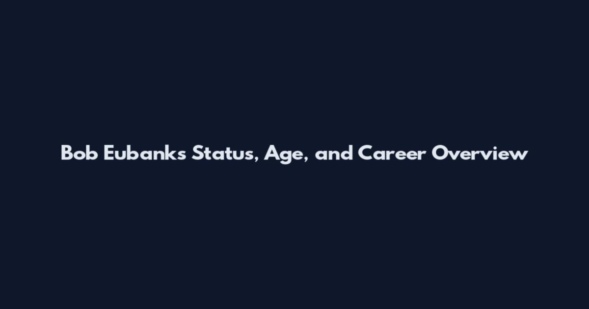Bob Eubanks Status, Age, and Career Overview