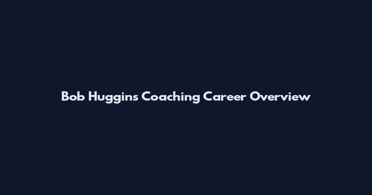 Bob Huggins Coaching Career Overview