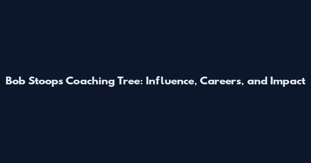 Bob Stoops Coaching Tree: Influence, Careers, and Impact