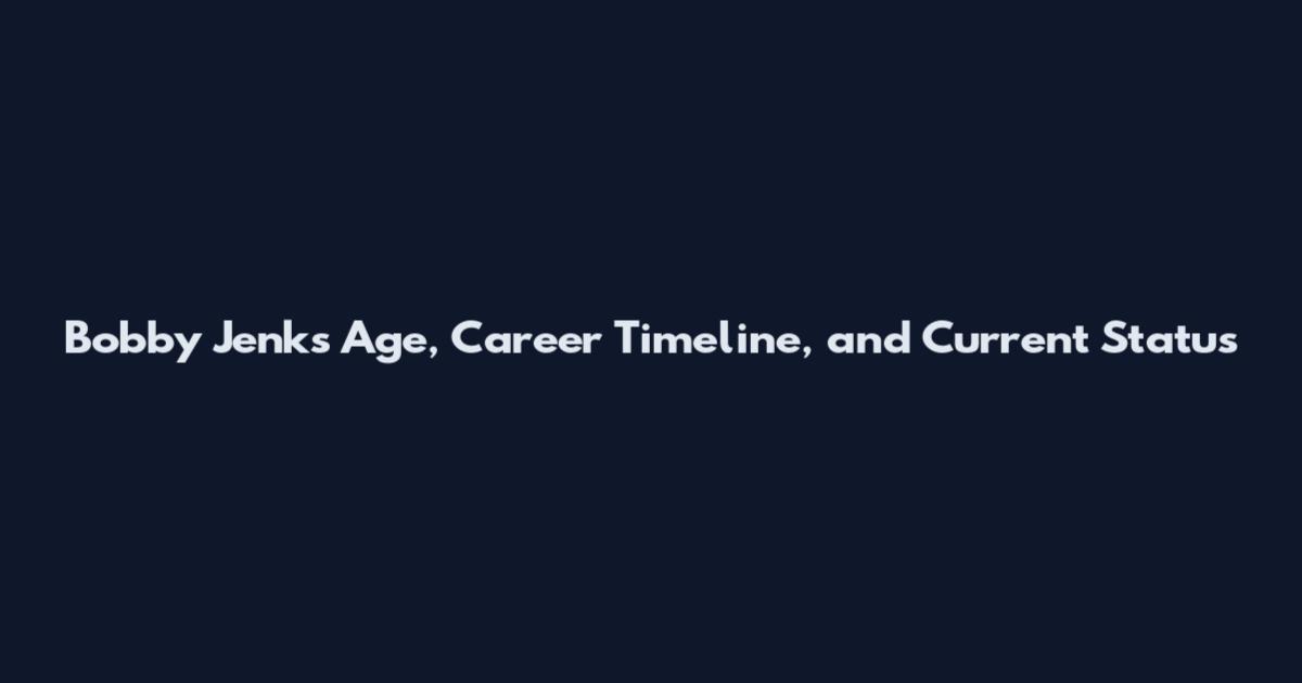 Bobby Jenks Age, Career Timeline, and Current Status