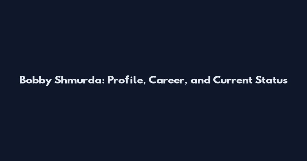 Bobby Shmurda: Profile, Career, and Current Status