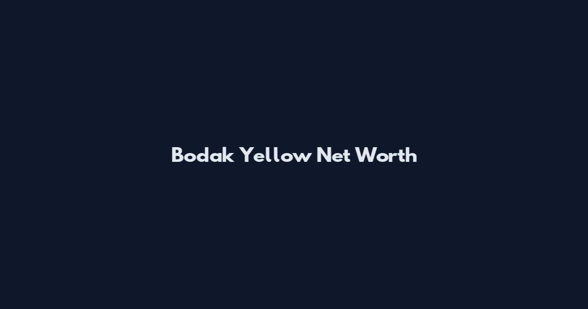 Bodak Yellow Net Worth