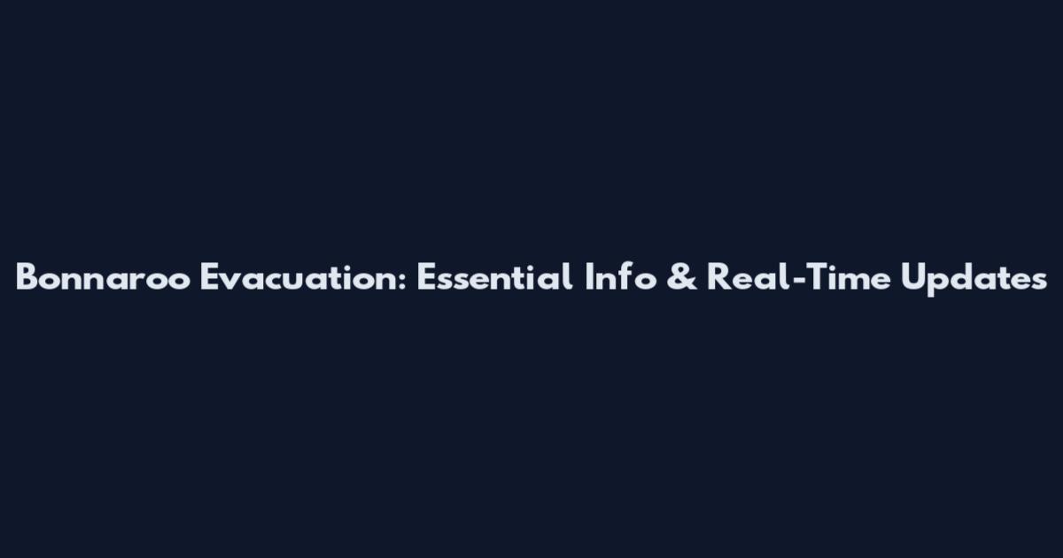 Bonnaroo Evacuation: Essential Info & Real-Time Updates