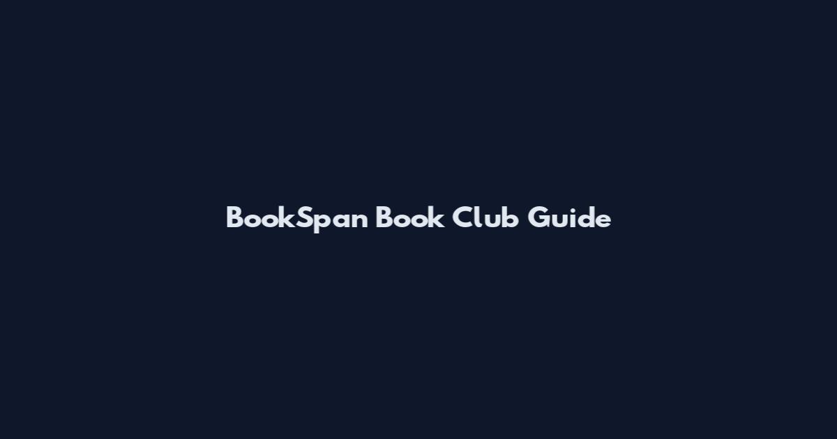 BookSpan Book Club Guide