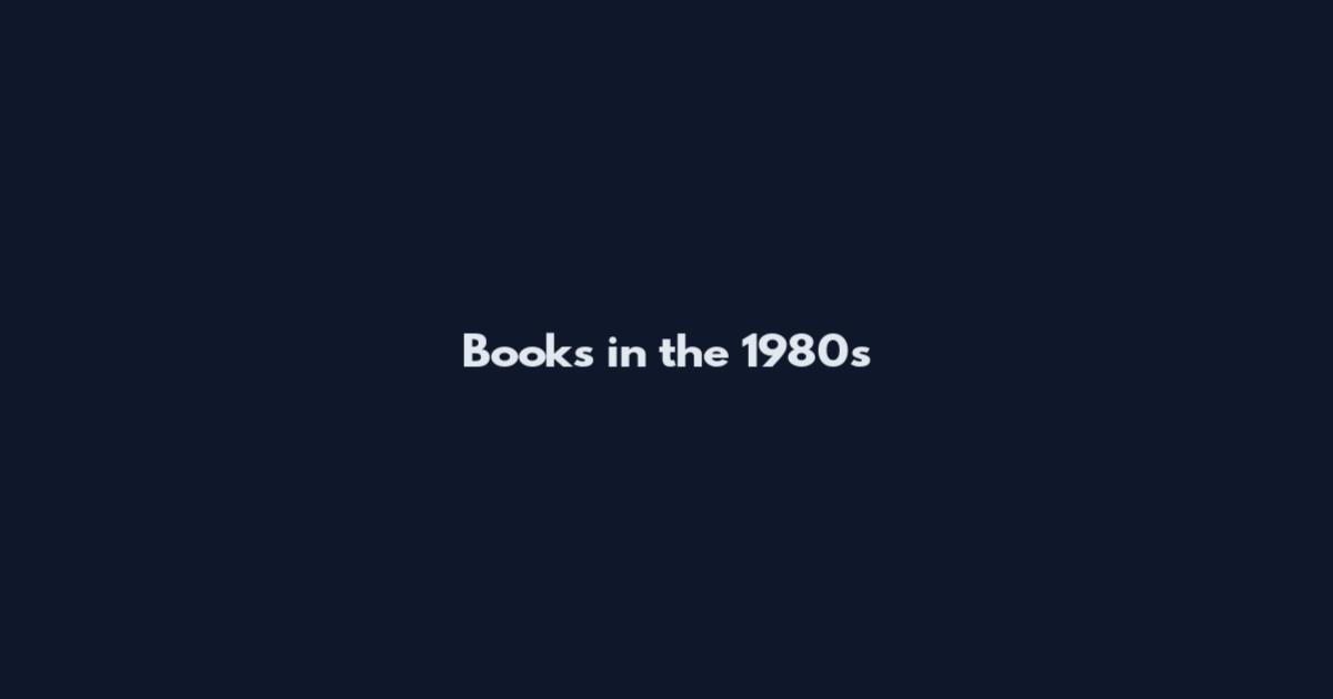 Books in the 1980s