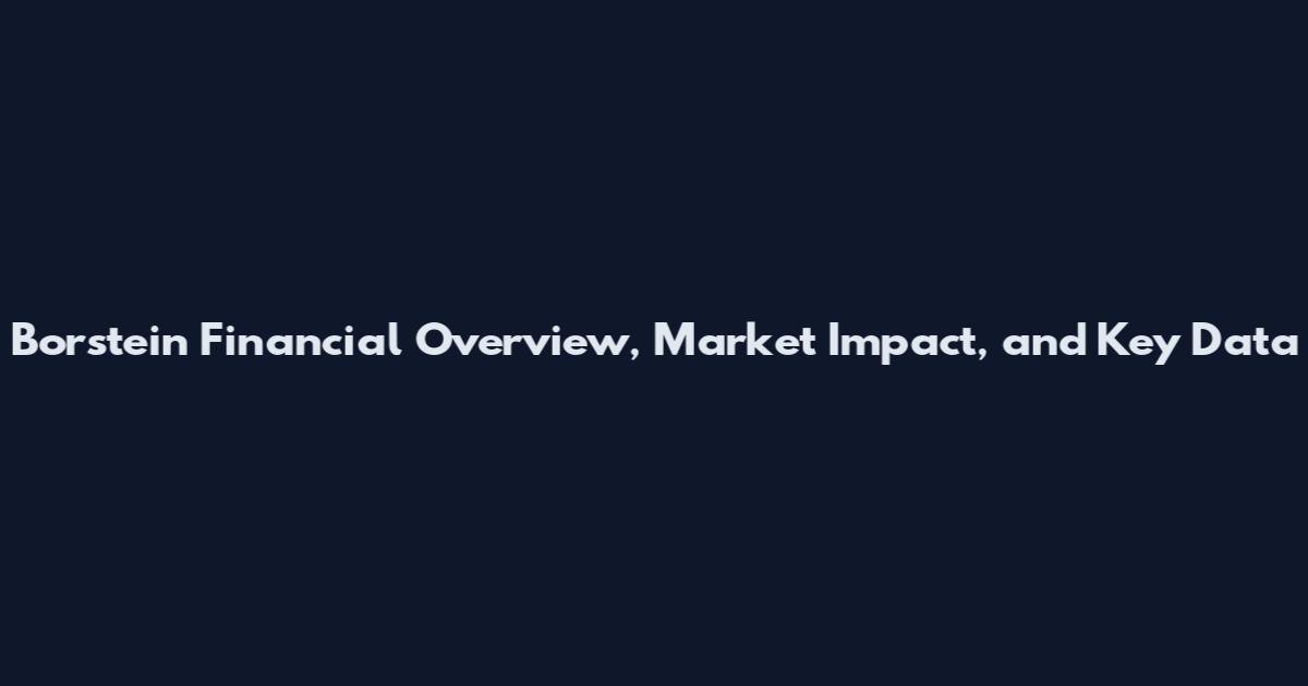 Borstein Financial Overview, Market Impact, and Key Data