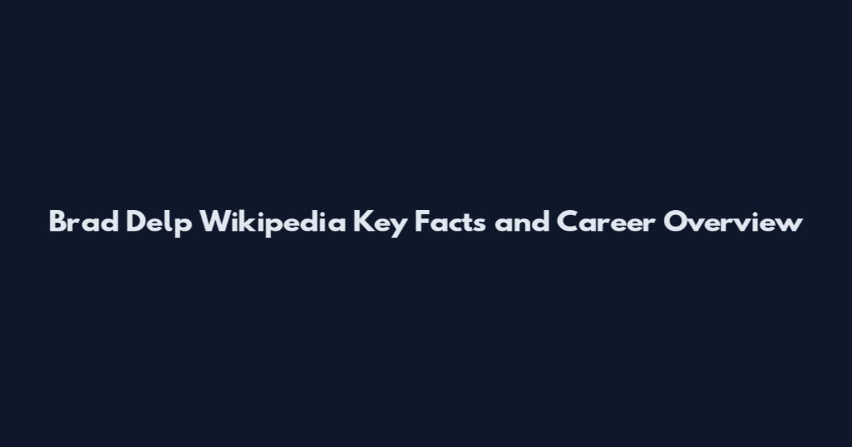 Brad Delp Wikipedia Key Facts and Career Overview
