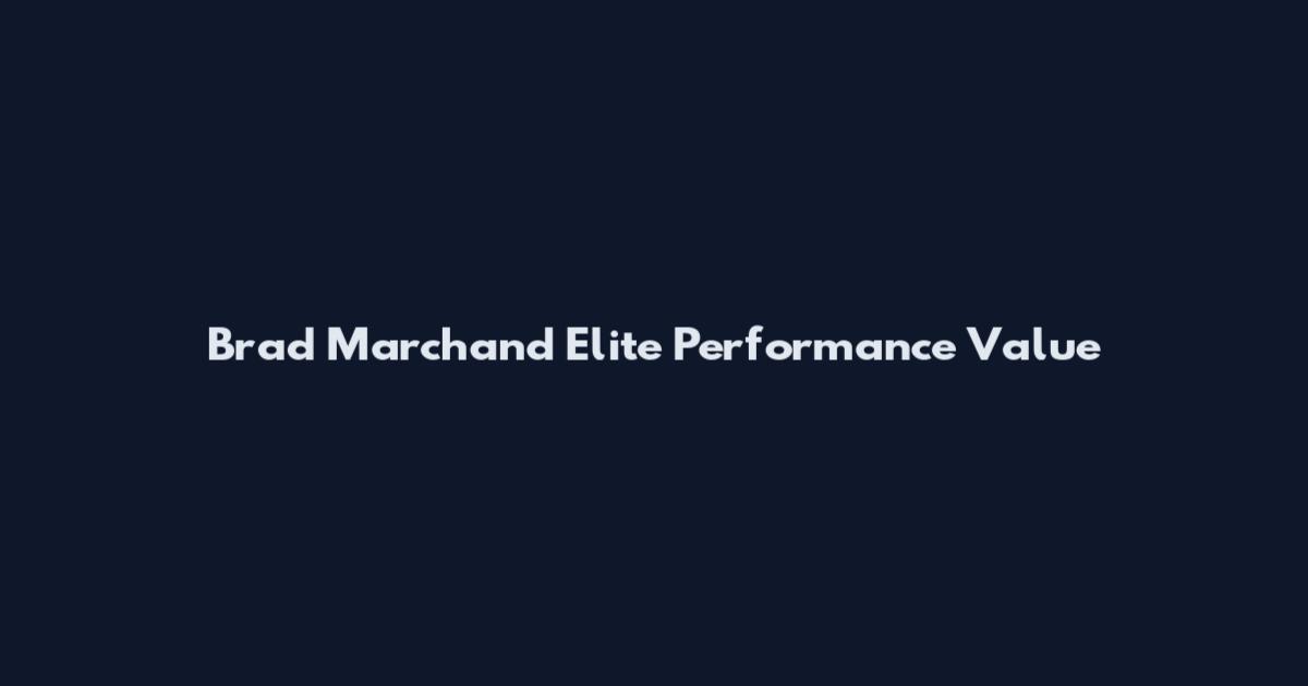 Brad Marchand Elite Performance Value