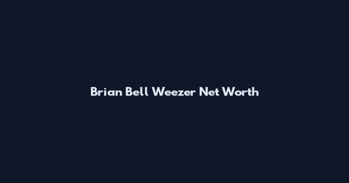 Brian Bell Weezer Net Worth