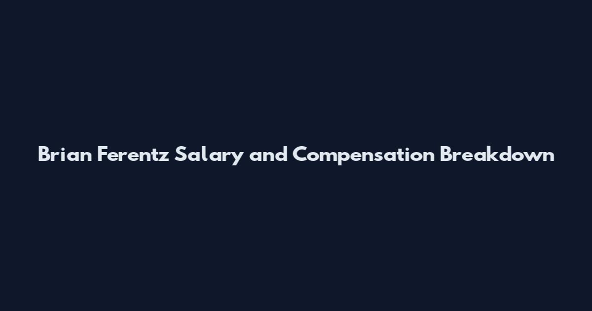Brian Ferentz Salary and Compensation Breakdown
