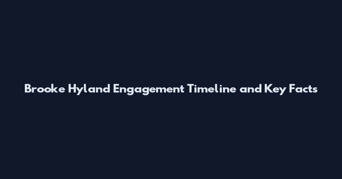 Brooke Hyland Engagement Timeline and Key Facts