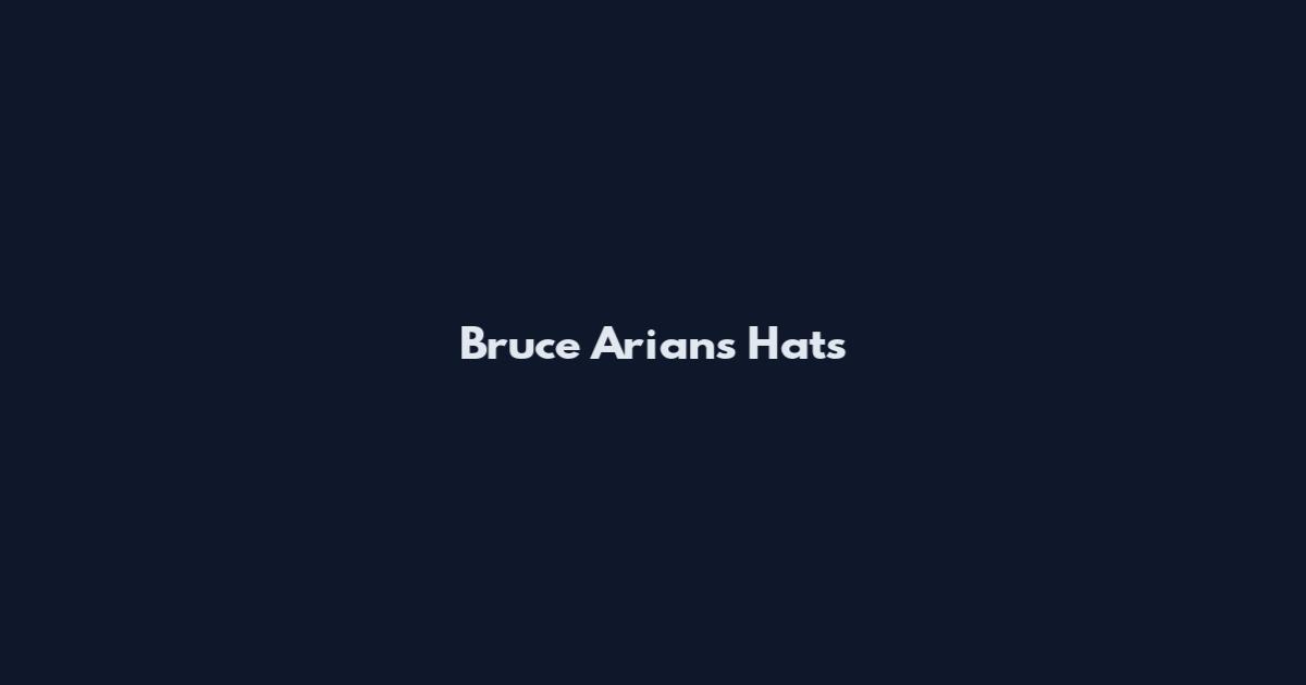 Bruce Arians Hats