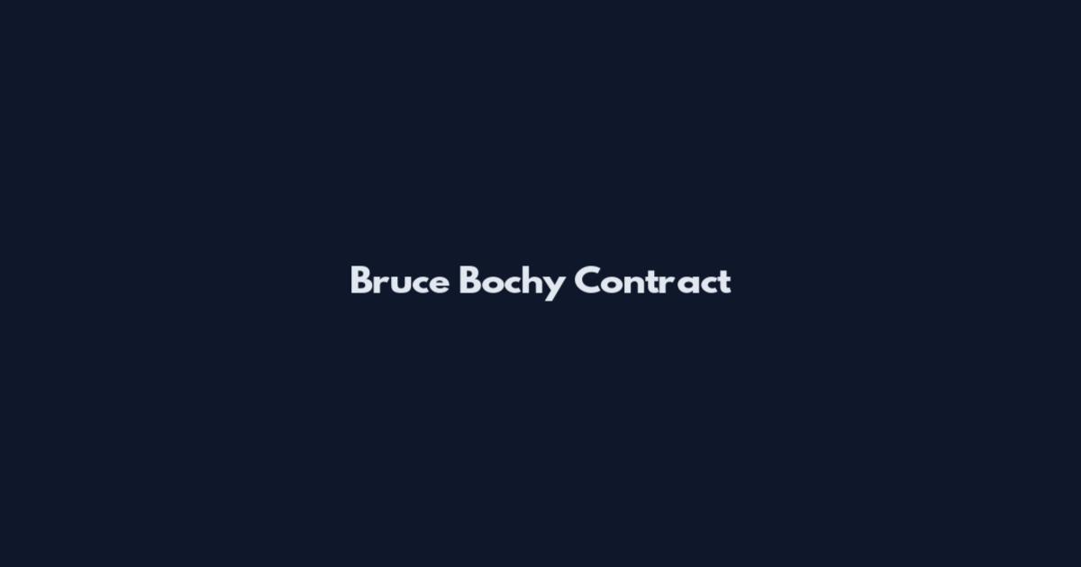 Bruce Bochy Contract
