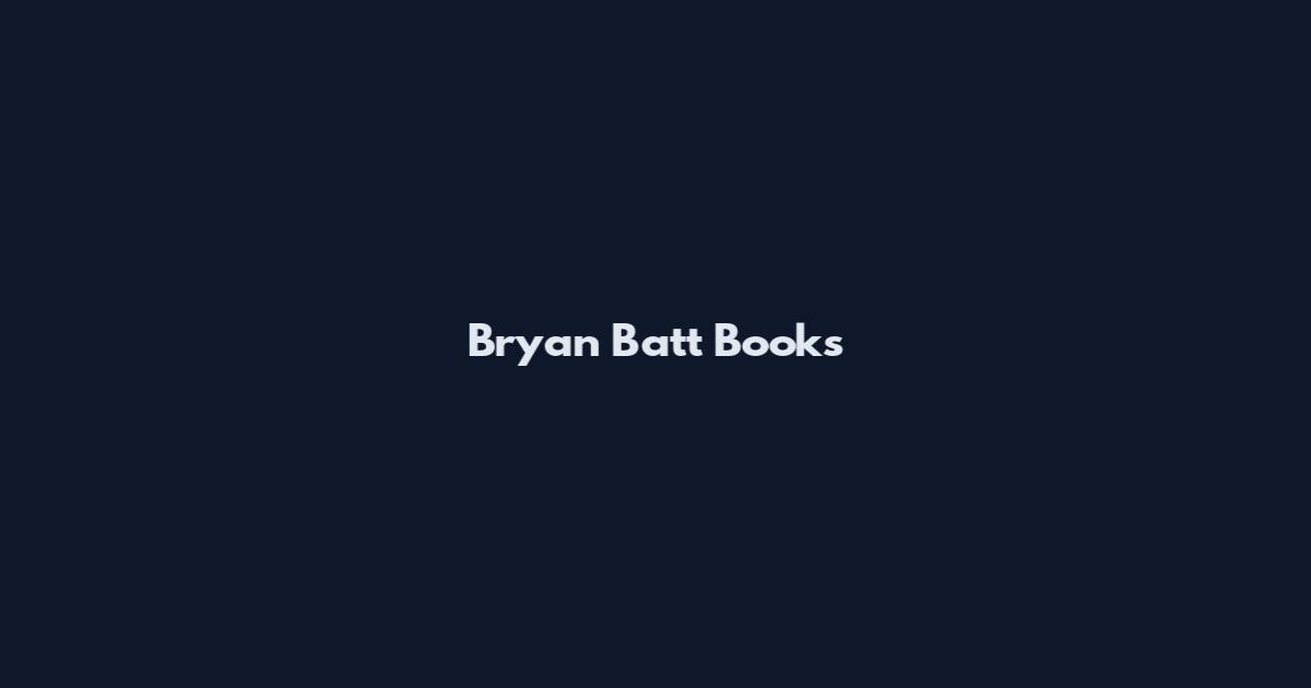 Bryan Batt Books