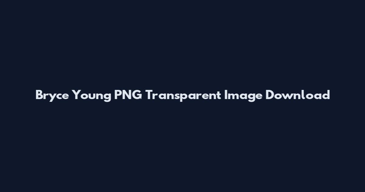 Bryce Young PNG Transparent Image Download