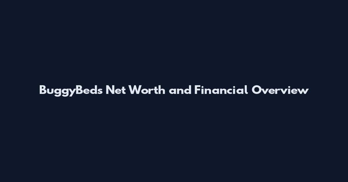 BuggyBeds Net Worth and Financial Overview