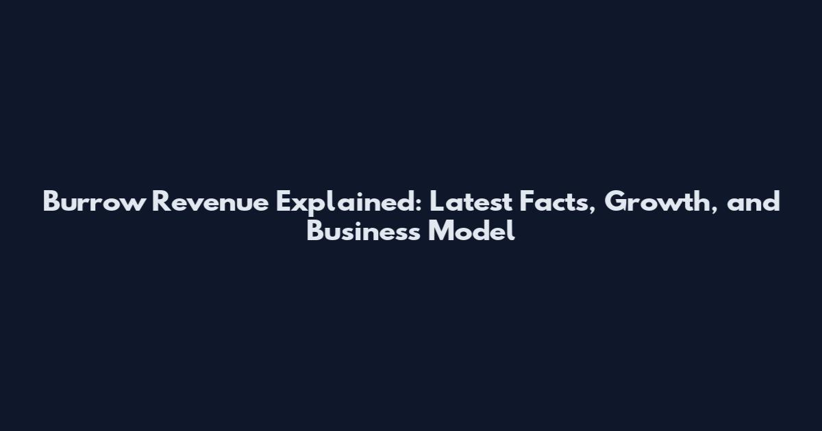 Burrow Revenue Explained: Latest Facts, Growth, and Business Model